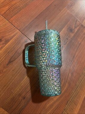 Blue Iridescent Tumbler